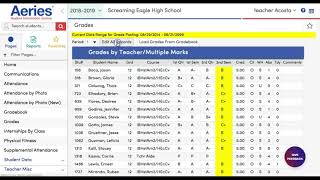 Aeries Upload Grades from Gradebook [upl. by Fennelly]