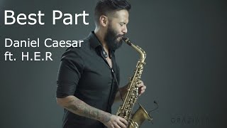 BestPart  Daniel Caesar ft HER sax cover Graziatto [upl. by Retsevel633]