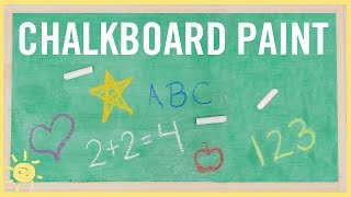 DIY  How to Make Chalkboard Paint Only 2 Ingredients [upl. by Elephus]