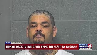 Oklahoma inmate turns himself back in after being released from jail by mistake [upl. by Azila306]