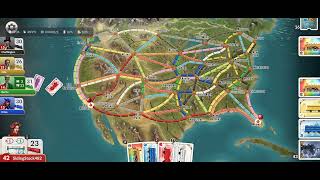 Ticket to Ride Android gameplay 1116p48FPS [upl. by Ahon]