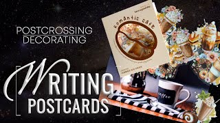 ✒️ WRITING amp Decorating postcards  13  POSTCROSSING  Jun 2024  Outgoing post [upl. by Budge]