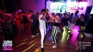 Zerjon amp Albina  Salsa social dancing  Croatian Summer Salsa Festival Rovinj 2018 [upl. by Koren]