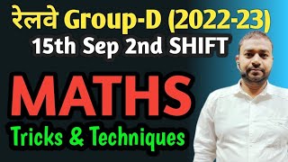 RAILWAY GROUP D 20222315th sep 2nd Shift A TO Z MATHS Tips amp Tricks By RANJEET SIR Patna [upl. by Nodnar789]