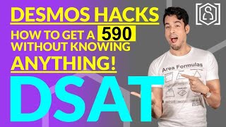 Digital SAT Math  Desmos Hacks Get a 590 without knowing any math [upl. by Nanaj]