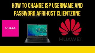 how to change isp username and password Afrihost clientzone [upl. by Gaylor]