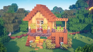 Minecraft  How to Build a Survival House  Starter House [upl. by Asusej]