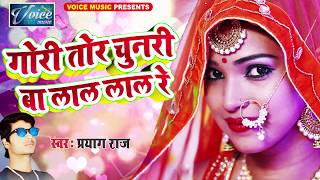 गोरी तोर चुनरी बा लाल लाल रे  gori tori chunri ba lal lal re  Prayag Raj  Bhojpuri Song [upl. by Anawaj]