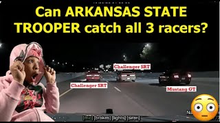 CRAZY HIGH SPEED CHASE WITH SRT CHALLENGER AND MUSTANG 50 [upl. by Ramses]