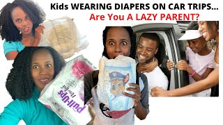 USING DIAPERS on LONG ROAD TRIPS for Kids Road trips with Kids amp DIAPERS [upl. by Par]