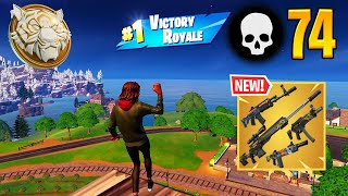 74 Elimination Solo Squads Wins Full Gameplay Fortnite Chapter 5 [upl. by Mharba485]