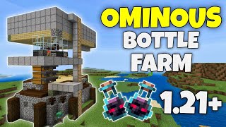 Best OMINOUS Bottle Farm For Minecraft 121  AUTOMATIC FARM  EASY [upl. by Lyn92]