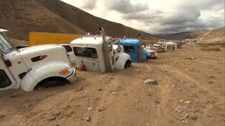 California mudslide cleanup starts slow [upl. by Wardle]