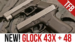 Glock 43X and Glock 48 Single Stack 9mm Pistols [upl. by Kellina]