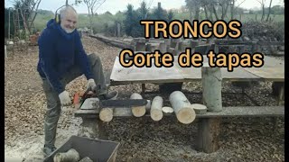 20 🍄 👉 🌳HONGOS en TRONCOS Corte de tapas Paso 1🔷 Cómo cultivar HONGOS ostra en TRONCOS👣Pleurotus [upl. by Rehpotsirh312]