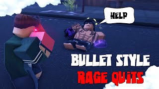 MAKING PLAYERS RAGE QUIT WITH BULLET STYLE  Untitled Boxing Game [upl. by Nahum609]