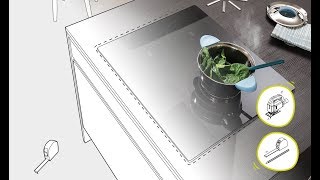 Cuisine équipée  poser une plaque de cuisson en vidéo [upl. by Aitetel647]