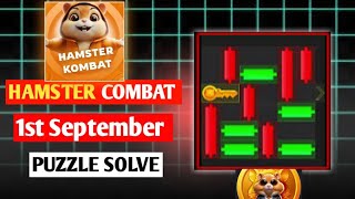 Hamster combat 1st September puzzle game  Key game solve hamstercombot keygames [upl. by Leunammi348]