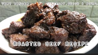 Roasted beef recipe Bawngsa roast dan Easy quick amp simple recipe Beef with only 3 ingredients [upl. by Ecyt]