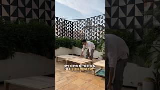 Terrace makeover festivevibes makeover music halloween newsong party diwali shortsfeed diy [upl. by Yemar44]