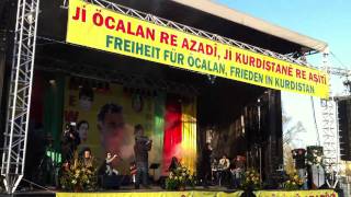 Newroz 2011 Düsseldorf  Aynur Dogan  Dera Sor Meine Aufnahme [upl. by Herstein]