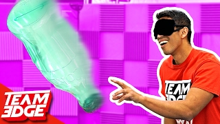 Blindfold Bottle FLIP Challenge [upl. by Margalo]