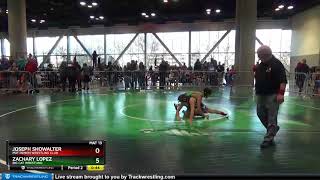 Middle School 97 Joseph Showalter Mat Demon Wrestling Club Vs Zachary Lopez Big Cat Wrestling [upl. by Milicent]