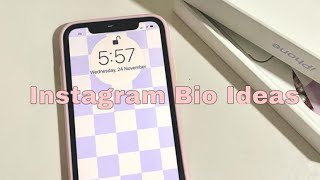 20 instagram bio ideas  aesthetic 2021 [upl. by Hadeehuat]