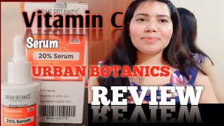 URBAN BOTANICS VitaminC Serum ReviewHow and when to apply vitamin C on faceविटामिनसी सीरम कब लगाए [upl. by Ellerol853]