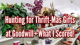 Hunting for ThriftMas Gifts at GoodwillShop with MeWhat I ScoredThrifting in 2022 [upl. by Allys]