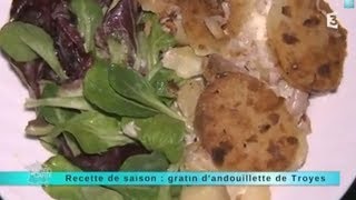 Recette de saison  gratin dandouillette de Troyes [upl. by Alram]