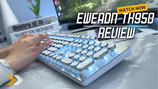 Why the EWEADN TK950 Typewriter Mechanical Keyboard is a Typers Dream [upl. by Aisel]