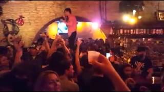 RIVERBOAT GAMBLERS MIKE WIEBE BREAKS RIB COLLAPSES LUNG  JACKALOPE SXSW 2016 [upl. by Puff]