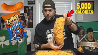 Eating A 5000 Calorie GIANT Cheetos Cheese Puff Is Not A Smart Idea  LA BEAST [upl. by Moon]