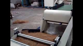 COIR SPINNING MACHINE WITH SENSOR AUTO STOP TWO MACHINE RUN BY ONE OPERATOR DEVELOPED BY 2M ENGINE [upl. by Pucida]