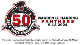 Warren G Harding Panthers throwback vs Akron St VincentSt Marys Sept 13 2024 [upl. by Ruffin976]