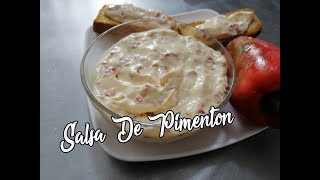 Salsa de Pimentón Con Queso Crema [upl. by Helge]