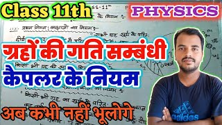 ग्रहों की गति सम्बंधी कैपलर का नियम  Capler ka niyam  Class 11th Physics  by rahul sir [upl. by Wehtta343]