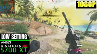 RX 5700 XT I Call of Duty Warzone Pacific 1080p Low Settings  Ryzen 7 2700x [upl. by Aleibarg]