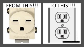 How to Convert a 220 outlet to a 110 Outlet Converting 240 volt to 120 volt  SUBSCRIBE 4 More [upl. by Gotthard621]