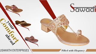 Women partywear slippers leadis footwear exhibition retailers meet banglore manufacturer fashion [upl. by Ailero]