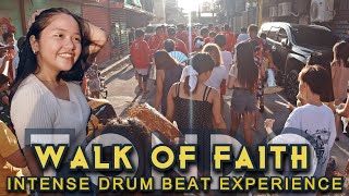 TONDO WALK OF FAITH PARADE  INTENSE DRUM BEAT EXPERIENCE IN MANILA 4K 🇵🇭 [upl. by Newbold]