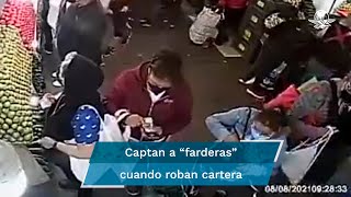 Cuídate de las “farderas” en la Central de Abastos de Ecatepec así roban [upl. by Rehpatsirhc]