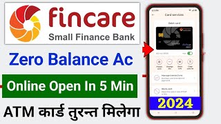 Fincare Bank Account Opening  Zero Balance Account Opening  फिनकेयर बैंक जीरो बैलेंस अकाउंट ओपनिंग [upl. by Marienthal]