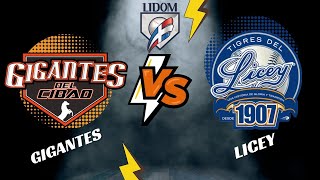 Licey Vs Gigantes Hoy 12012024 Todos contra Todos [upl. by Flory]