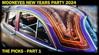 MOONEYES NEW YEARS PARTY 2024  THE PICKS PART 1 [upl. by Kalasky]