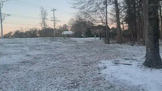 Dusting of snow in Alpharetta [upl. by Christopher]