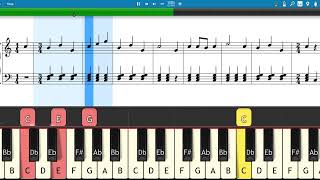 Quadrille Joseph Haydn piano tutorial [upl. by Arikat]