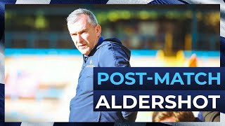 Aldershot Town PostMatch Interview with Chris Millington [upl. by Eimar]