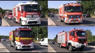 Seltene Einsatzfahrzeuge amp Bullhorn Blaulicht Konvoi  150 Jahre Feuerwehr Hofheim am Taunus [upl. by Atiluj]